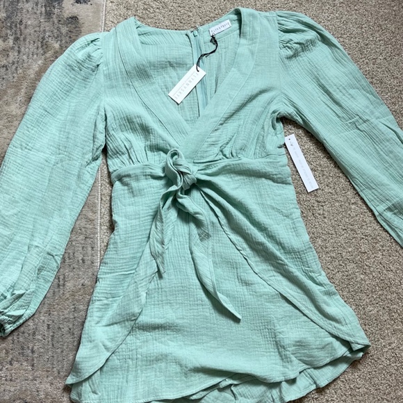 Flynn Skye Seafoam Gauze Dress - Picture 4 of 5